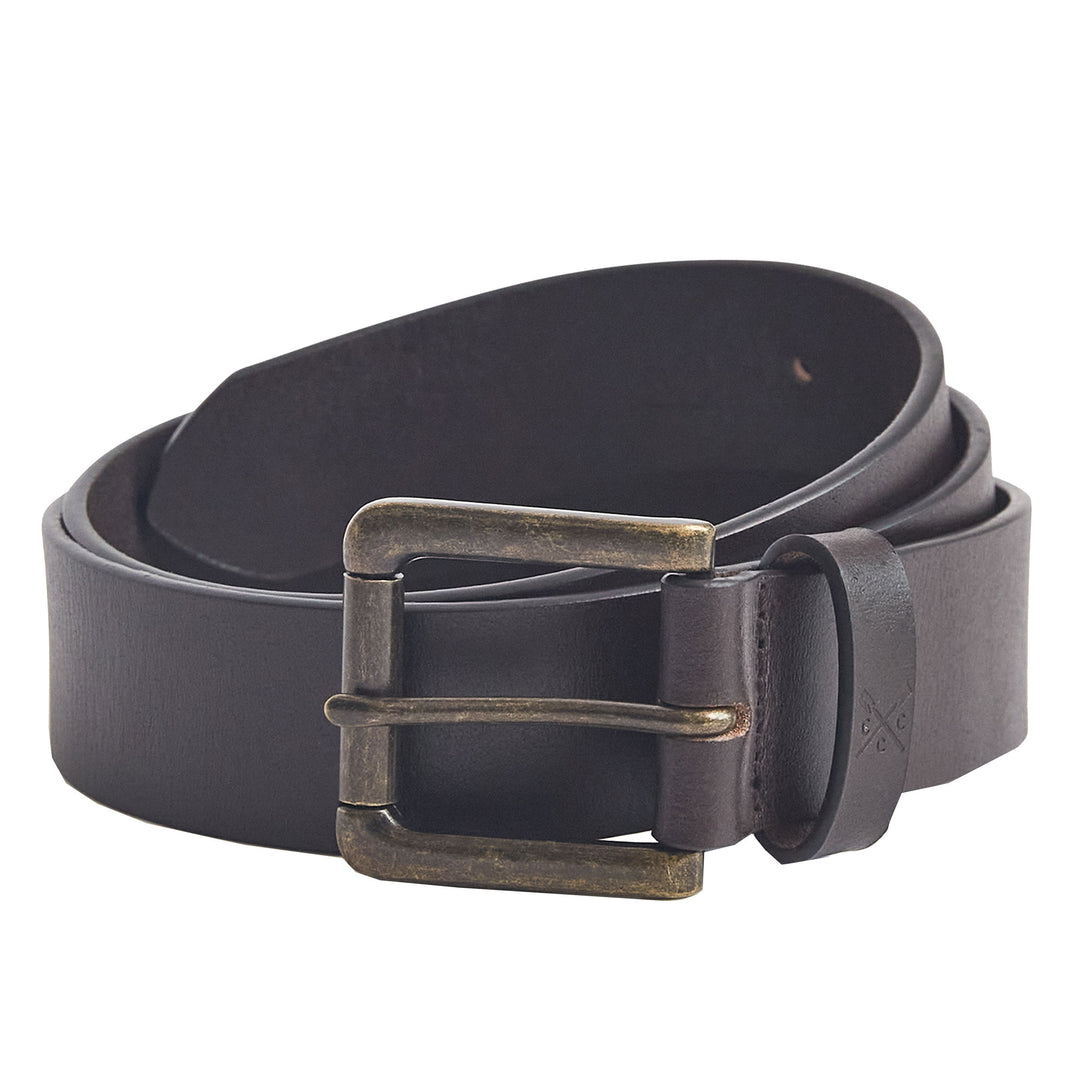 The Crew Classic Leather Belt in Chocolate#Chocolate