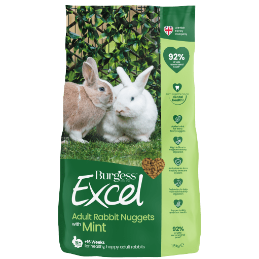 Burgess Excel Rabbit Nuggets with Mint 1.5kg
