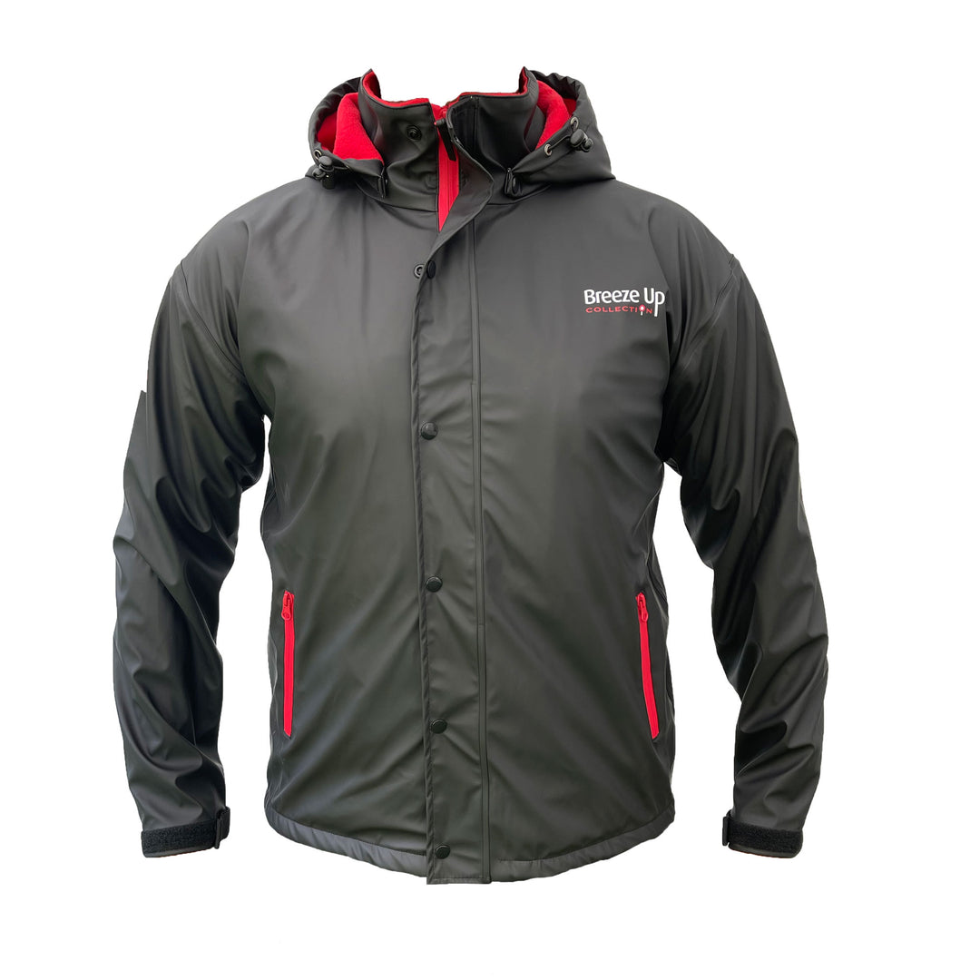 The Breeze Up Monsoon Waterproof Jacket in Black#Black