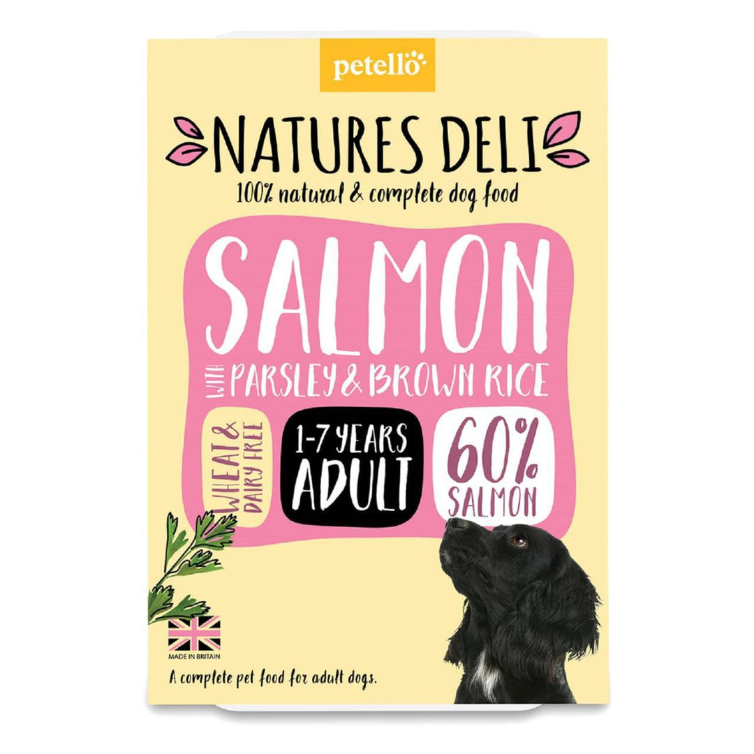 Natures Deli Salmon with Parsley & Brown Rice Dog Food Tray 400g