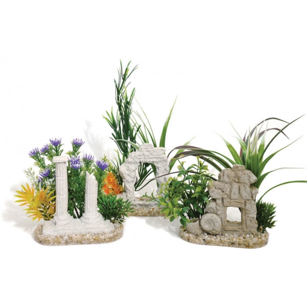 Rosewood Aqua Plant Décor Ruins