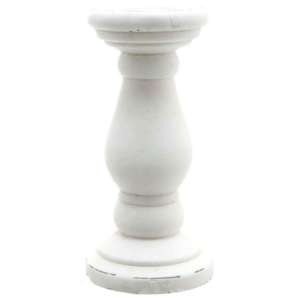 Millbry Hill Matt White Ceramic Candle Holder