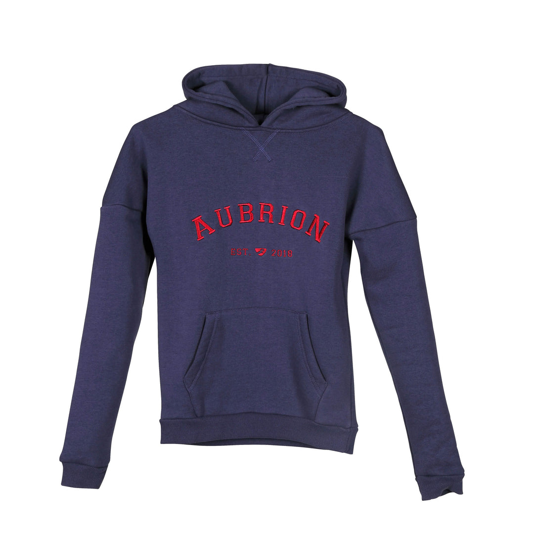 The Aubrion Young Rider Serene Hoodie in Dark Blue#Dark Blue