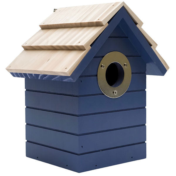 The Henry Bell Beach Hut Nesting Box in Dark Blue#Dark Blue