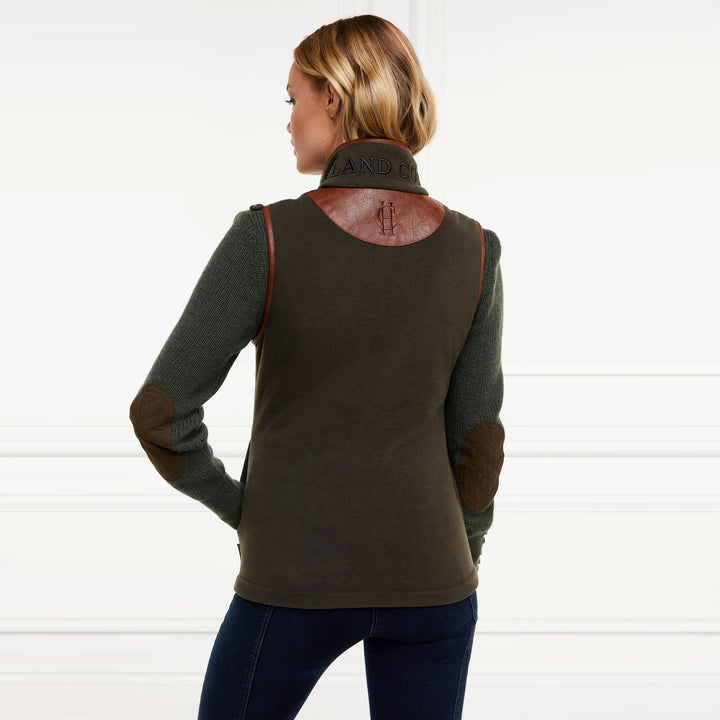Holland Cooper Ladies Country Fleece Gilet#Khaki
