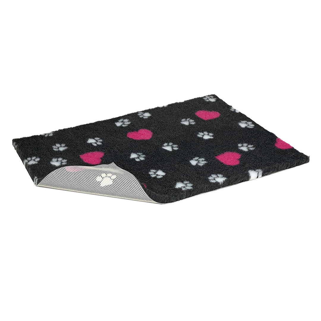 The Vetbed Heart/Paw Nonslip 26 x 20inch in Grey#Grey