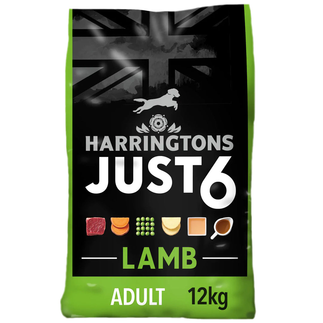 Harringtons Just 6 Dog Food with Lamb 12kg