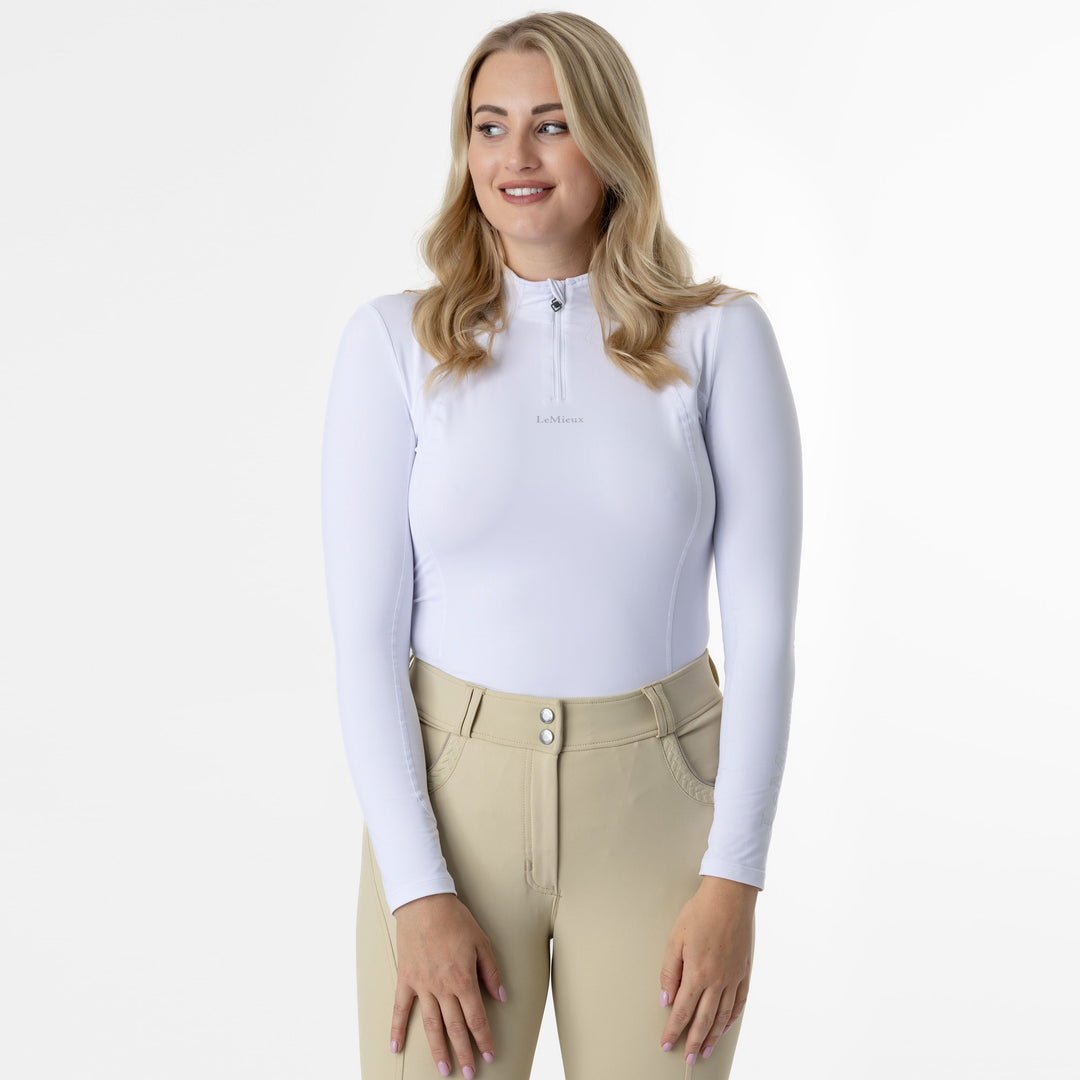 The LeMieux Ladies Baselayer in White#White
