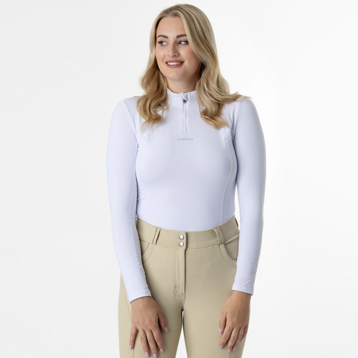 The LeMieux Ladies Baselayer in White#White
