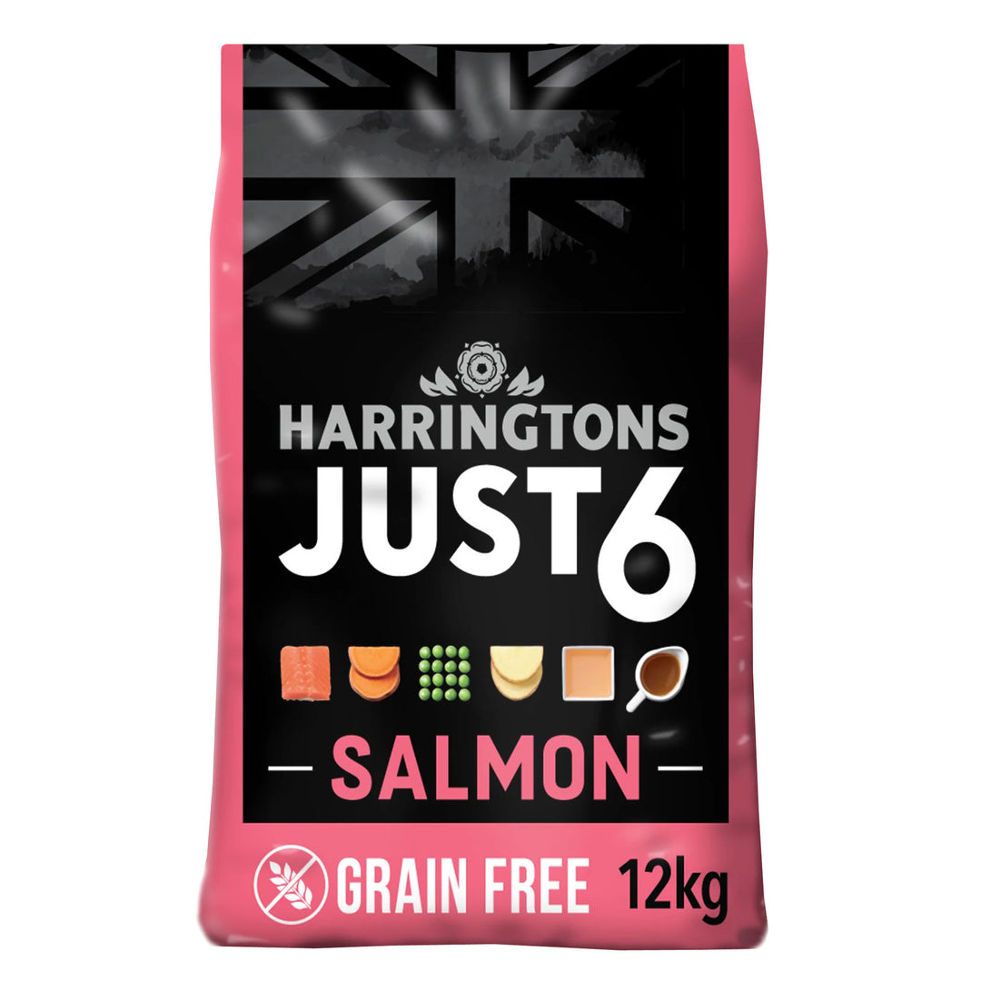 Harringtons Just 6 Dog Food with Salmon 12kg