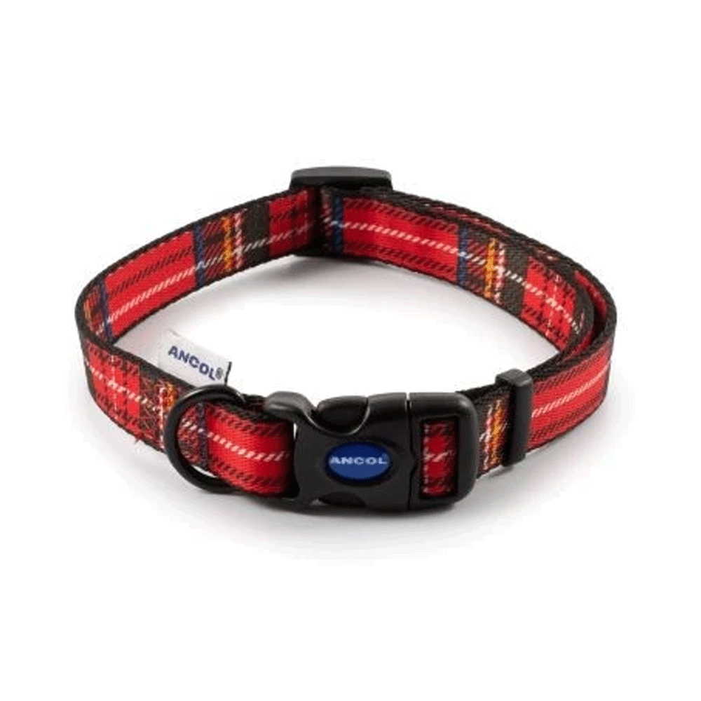 Ancol Tartan Adjustable Dog Collar Millbry Hill