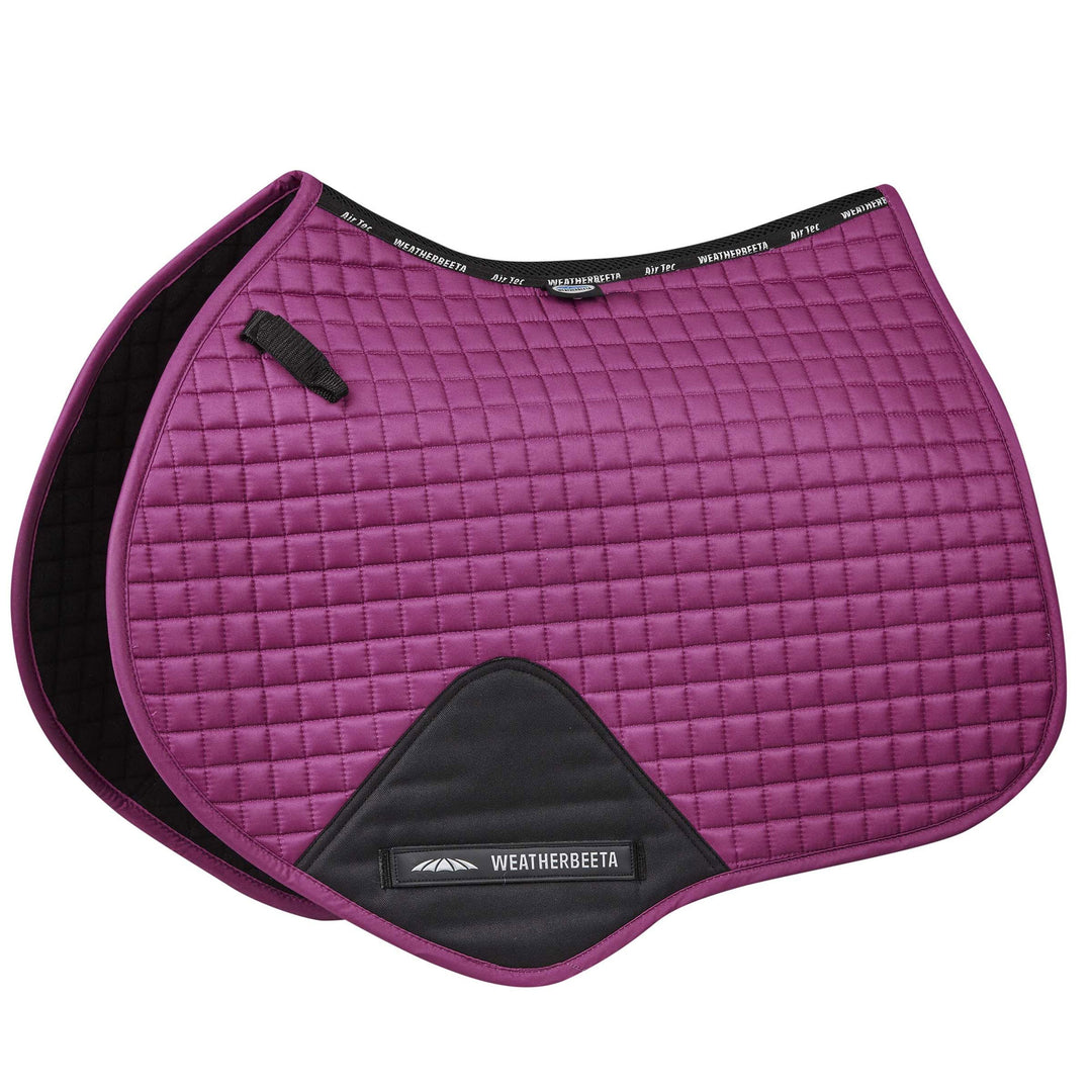 The Weatherbeeta Prime Jump Saddle Pad in Dark Purple#Dark Purple