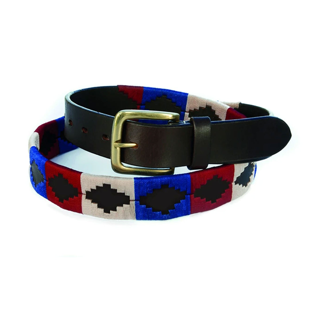 The Chukka Diego Polo Belt in Blue Stripe#Blue Stripe