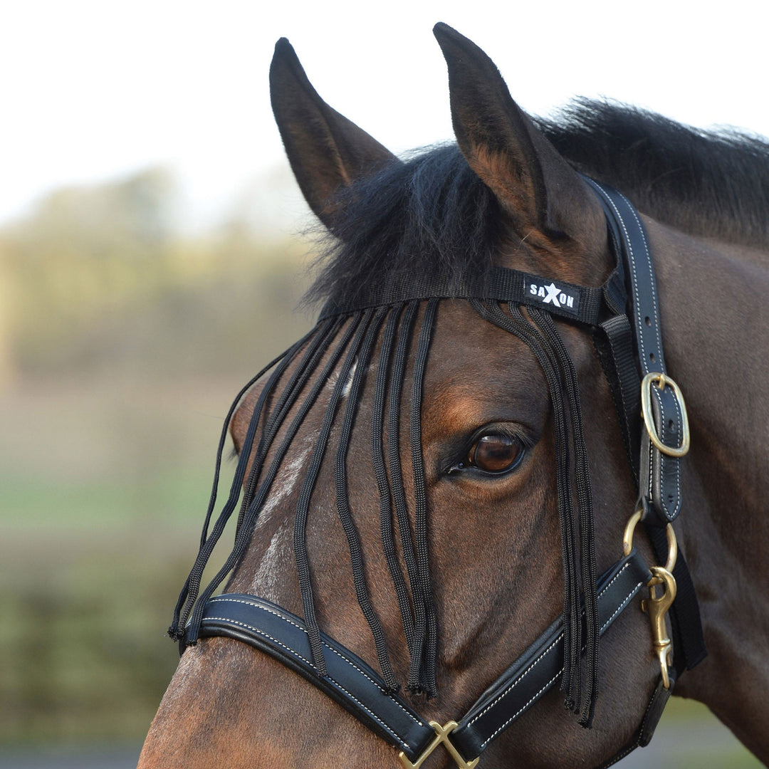 The Saxon Fly Fringe in Black#Black