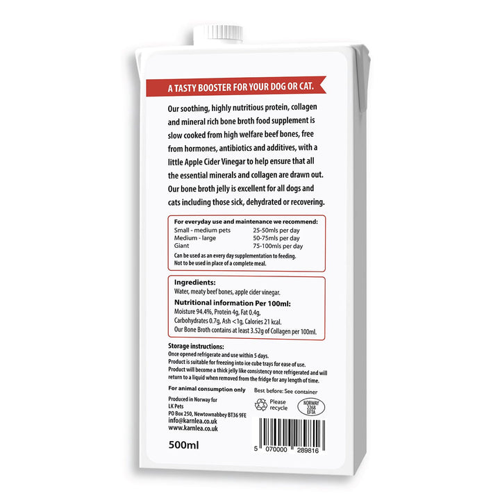 Beef Bone Broth for Dogs & Cats