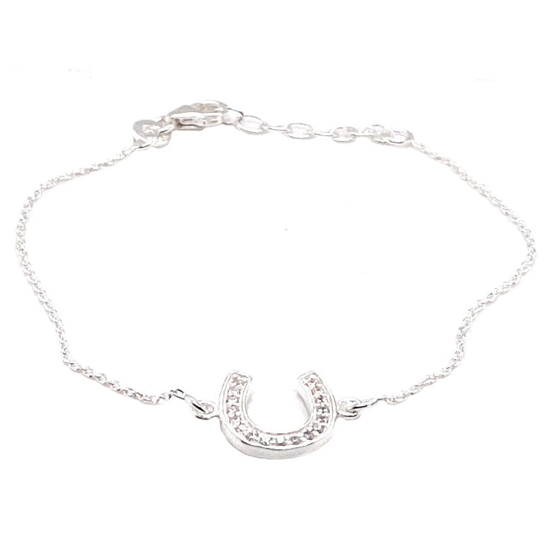 Sterling silver horseshoe on sale bracelet