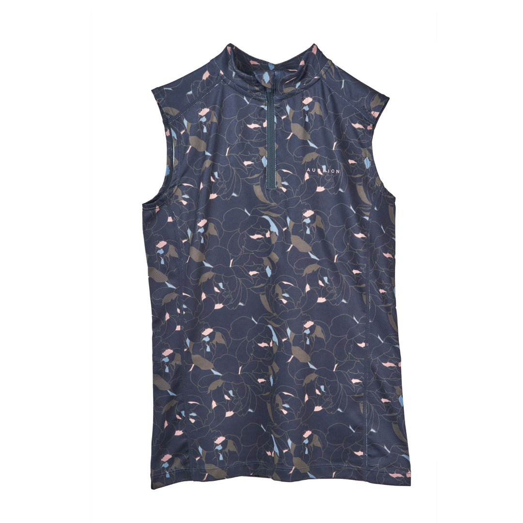 The Aubrion Young Rider Revive Sleeveless Baselayer in Pink#Pink