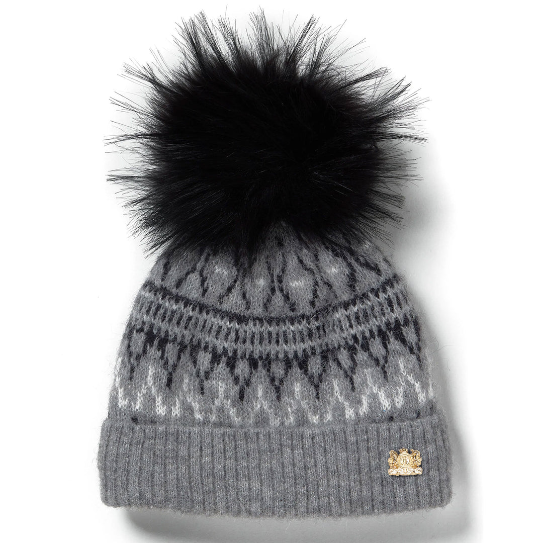 Holland Cooper Ladies Fairisle Bobble Hat