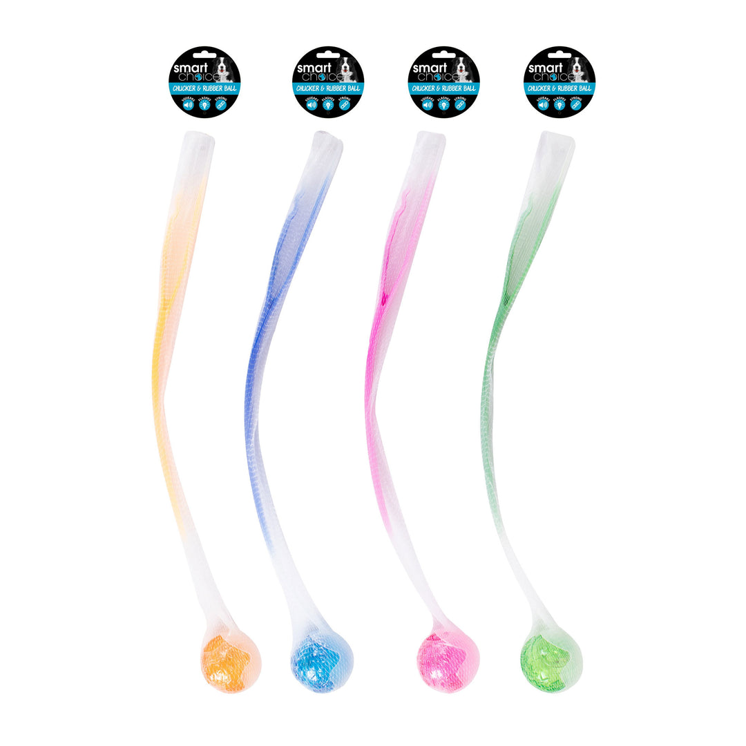 Smart Choice Chucker With Squeak & Flash Rubber Ball