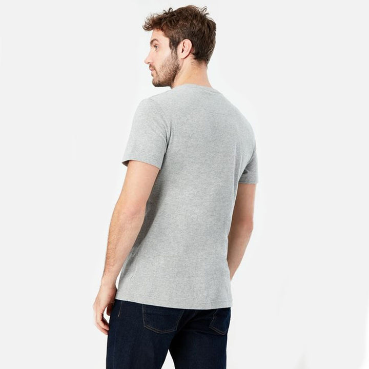 The Joules Mens Denton Plain Tee in Grey#Grey