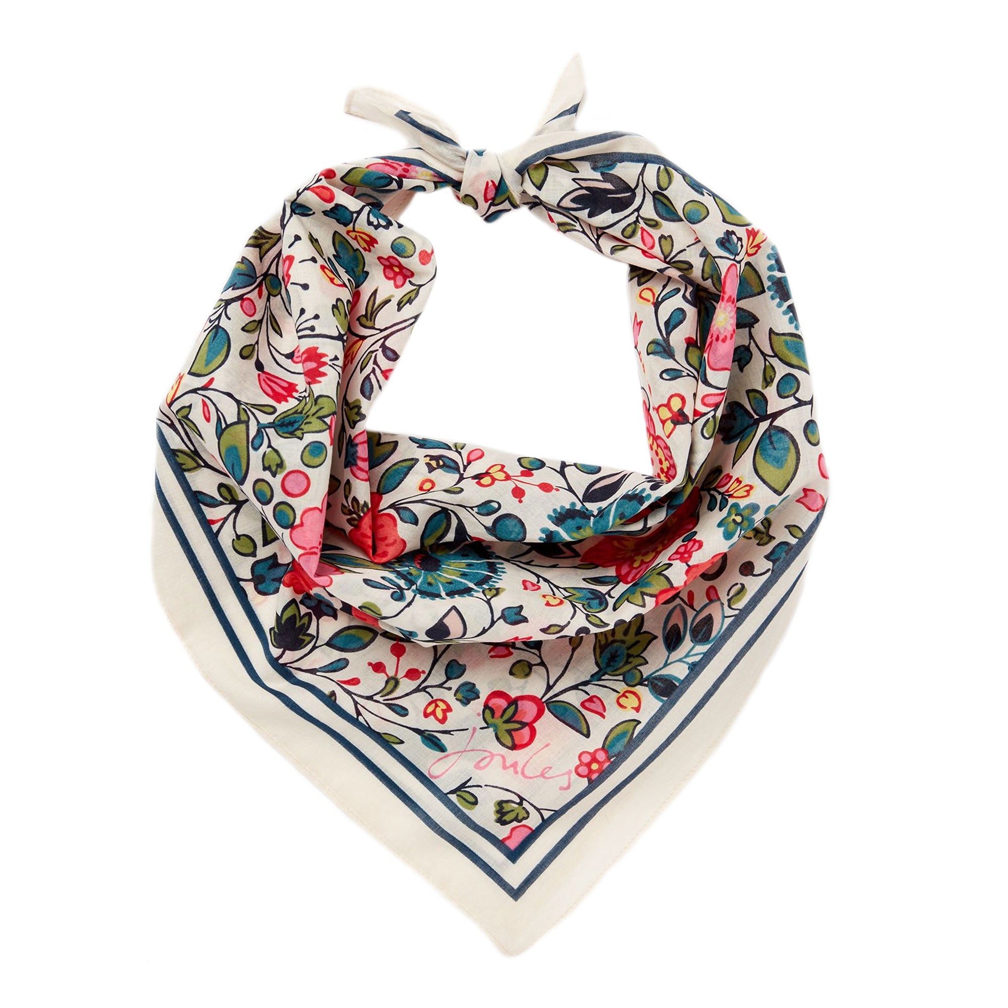 Buy Joules Twill Square Scarf from the Joules online shop