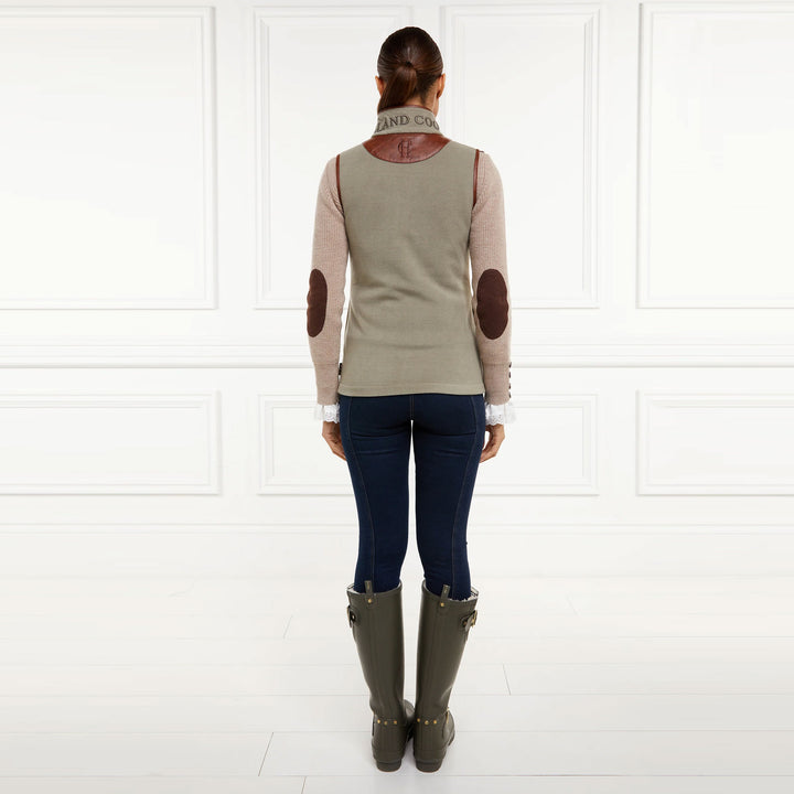 Holland Cooper Ladies Country Fleece GiletThe Holland Cooper Ladies Country Fleece Gilet in Light Green#Light Green