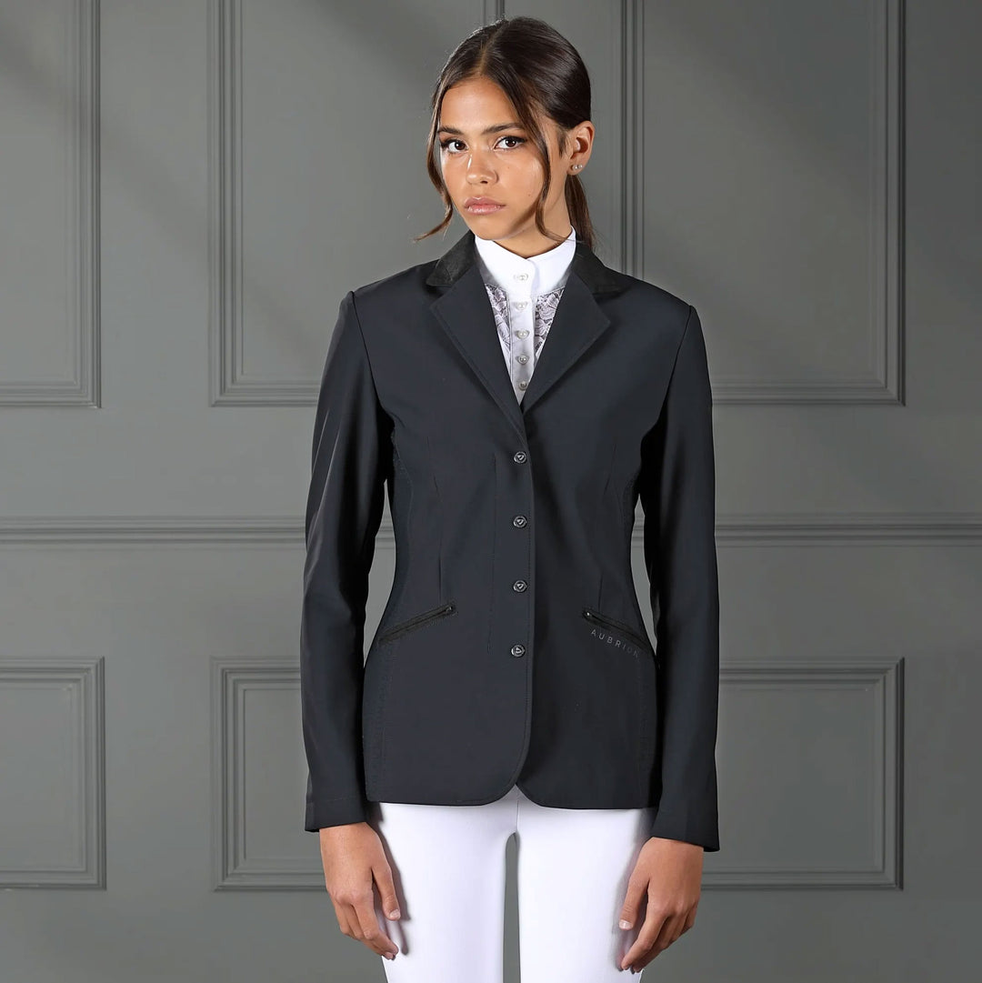 The Aubrion Ladies Bolton Show Jacket in Black#Black