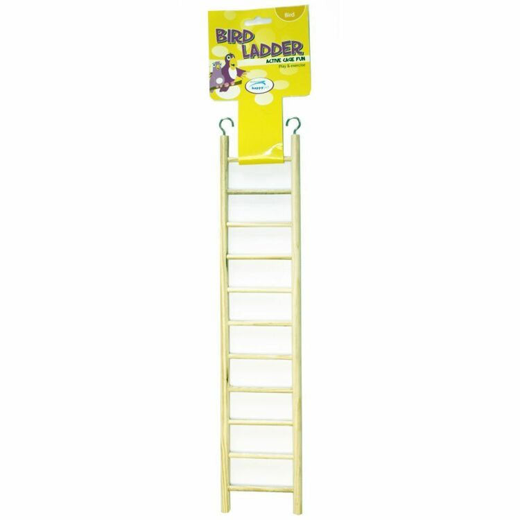 Happy Pet Wooden Bird Ladder 9 Step