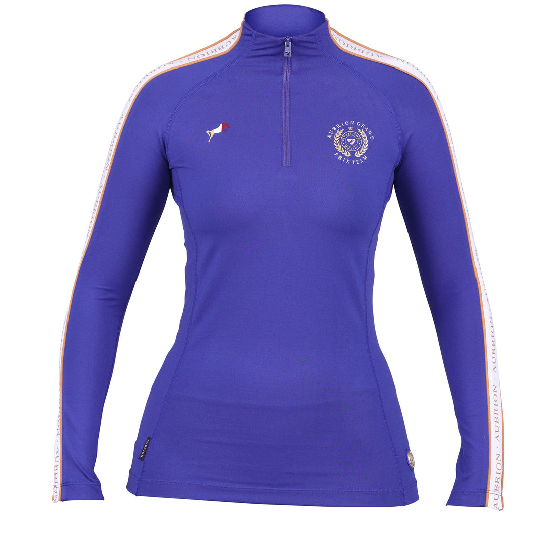The Aubrion Ladies Team Long Sleeve Baselayer in Blue#Blue
