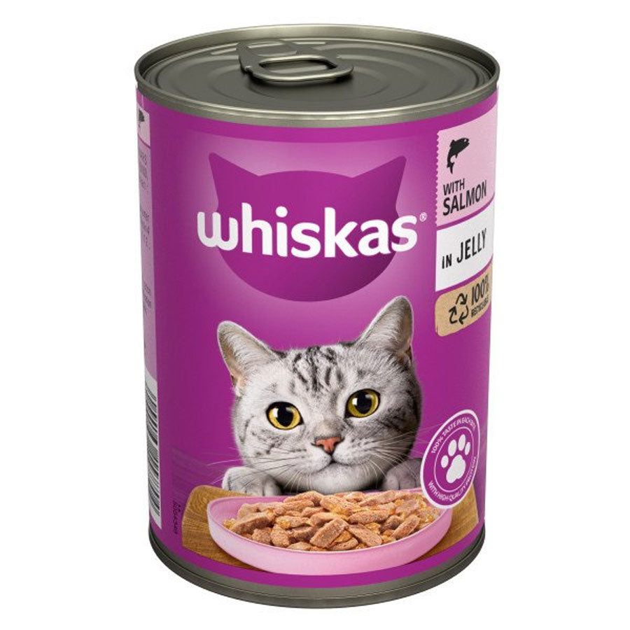 Whiskas Tins 1+ Salmon In Jelly 12x400g 400g