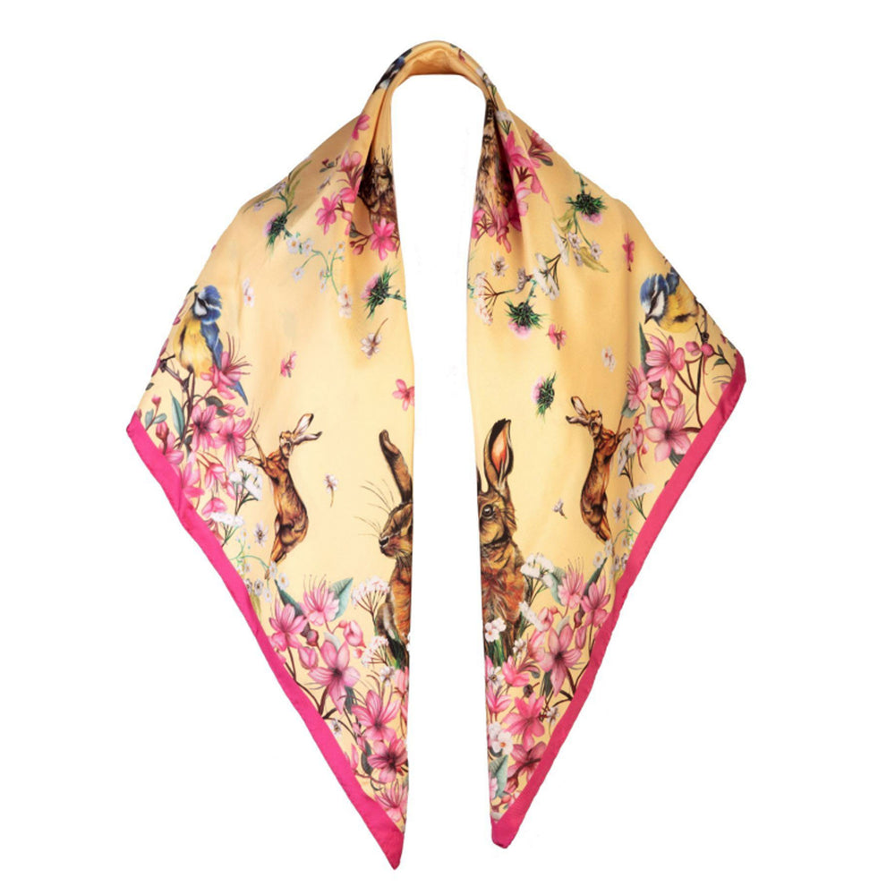Clare Haggas Ladies Large Silk Oopsie Daisy Scarf