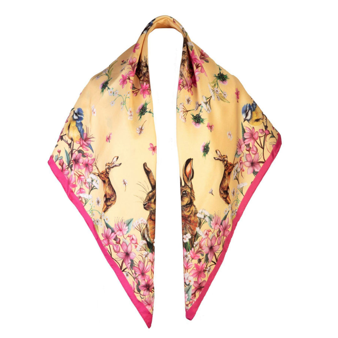 Clare Haggas Ladies Large Silk Oopsie Daisy Scarf
