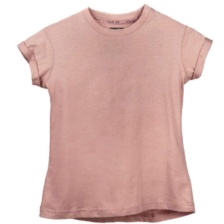 The Aubrion Young Rider Repose T-Shirt in Pink#Pink