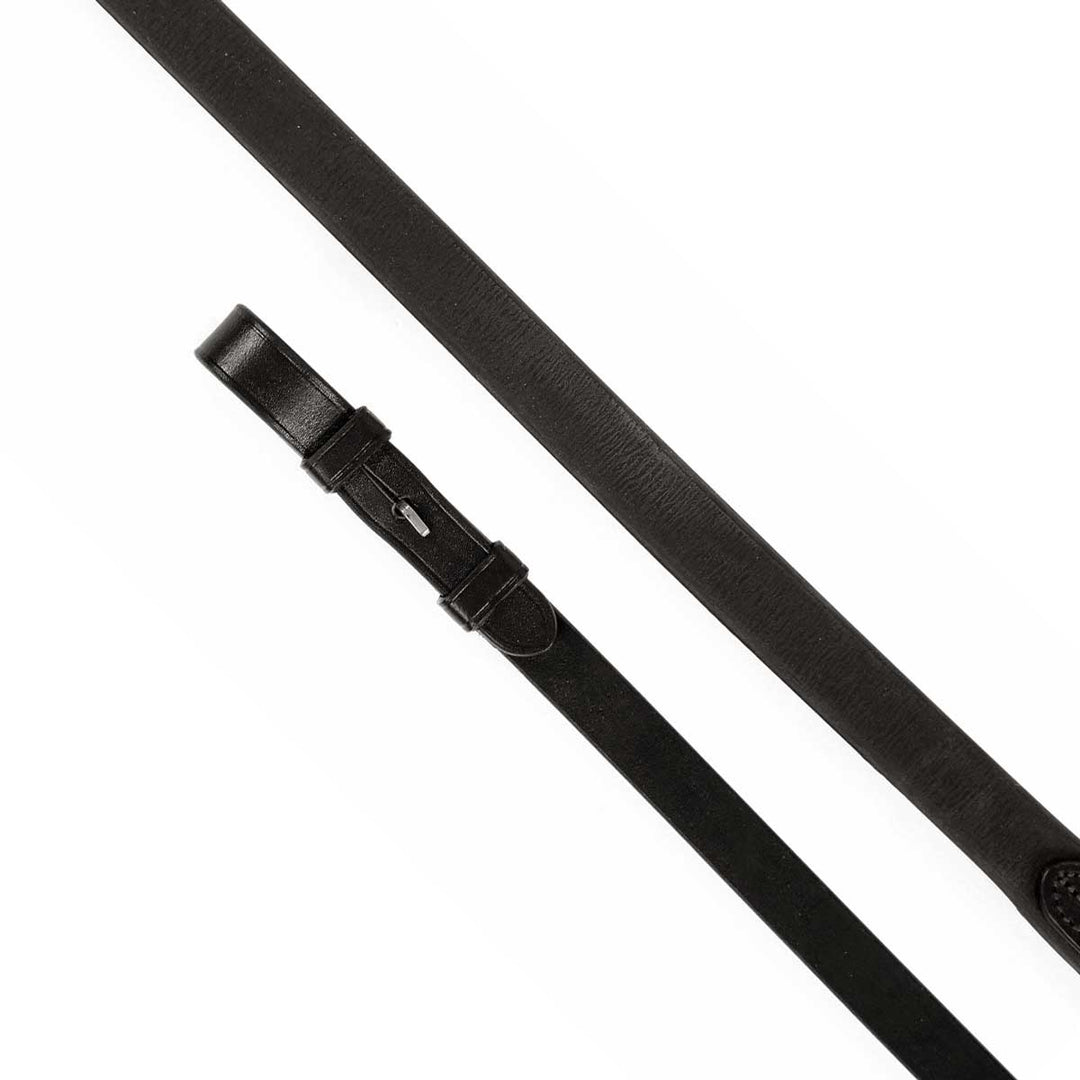 The Shires Aviemore Extreme Rubber Grip Reins in Black#Black