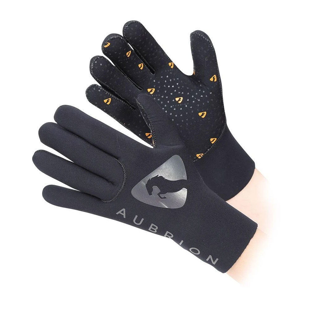 The Aubrion Neoprene Yard Gloves in Black#Black