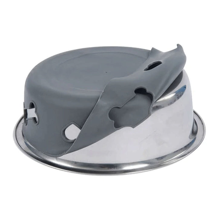 Weatherbeeta Non-Slip Stainless Steel Silicone Bone Dog Bowl