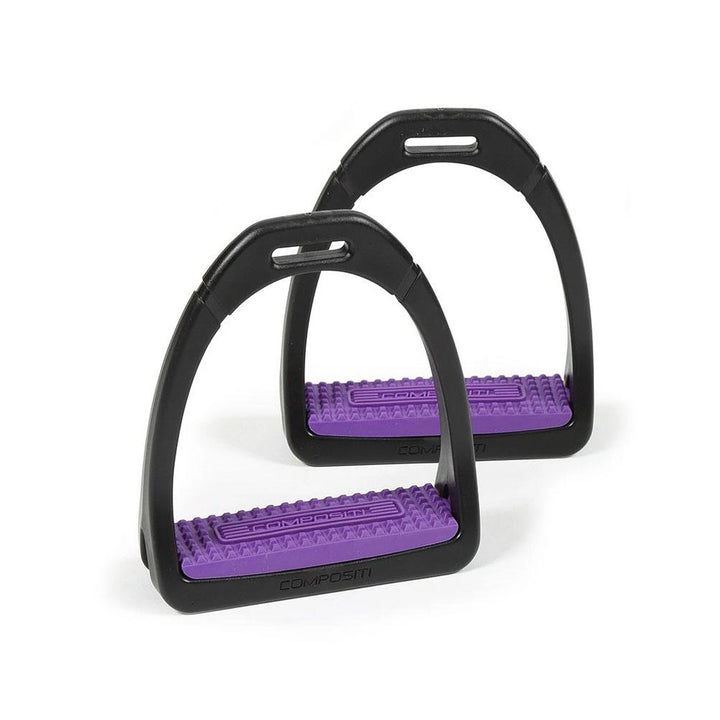 The Shires Compositi Premium Profile Stirrups in Purple#Purple