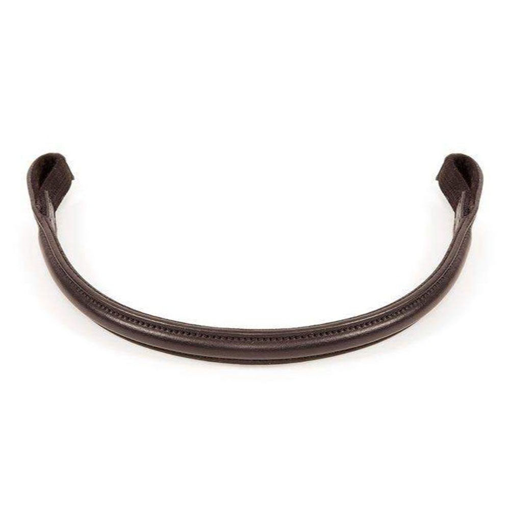 The Shires Aviemore Raised Leather Browband in Brown#Brown