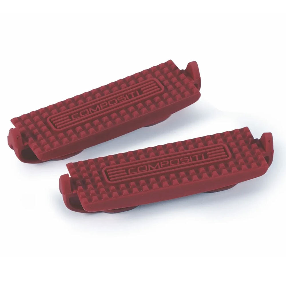 The Shires Compositi Premium Profile Stirrup Treads in Burgundy#Burgundy