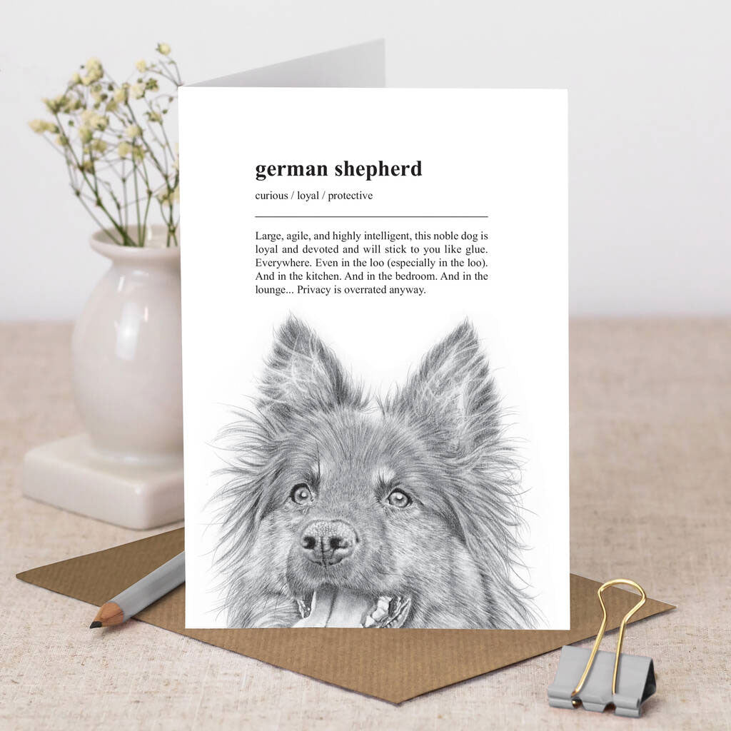 Coulson Macleod Pooch German Shepherd Card