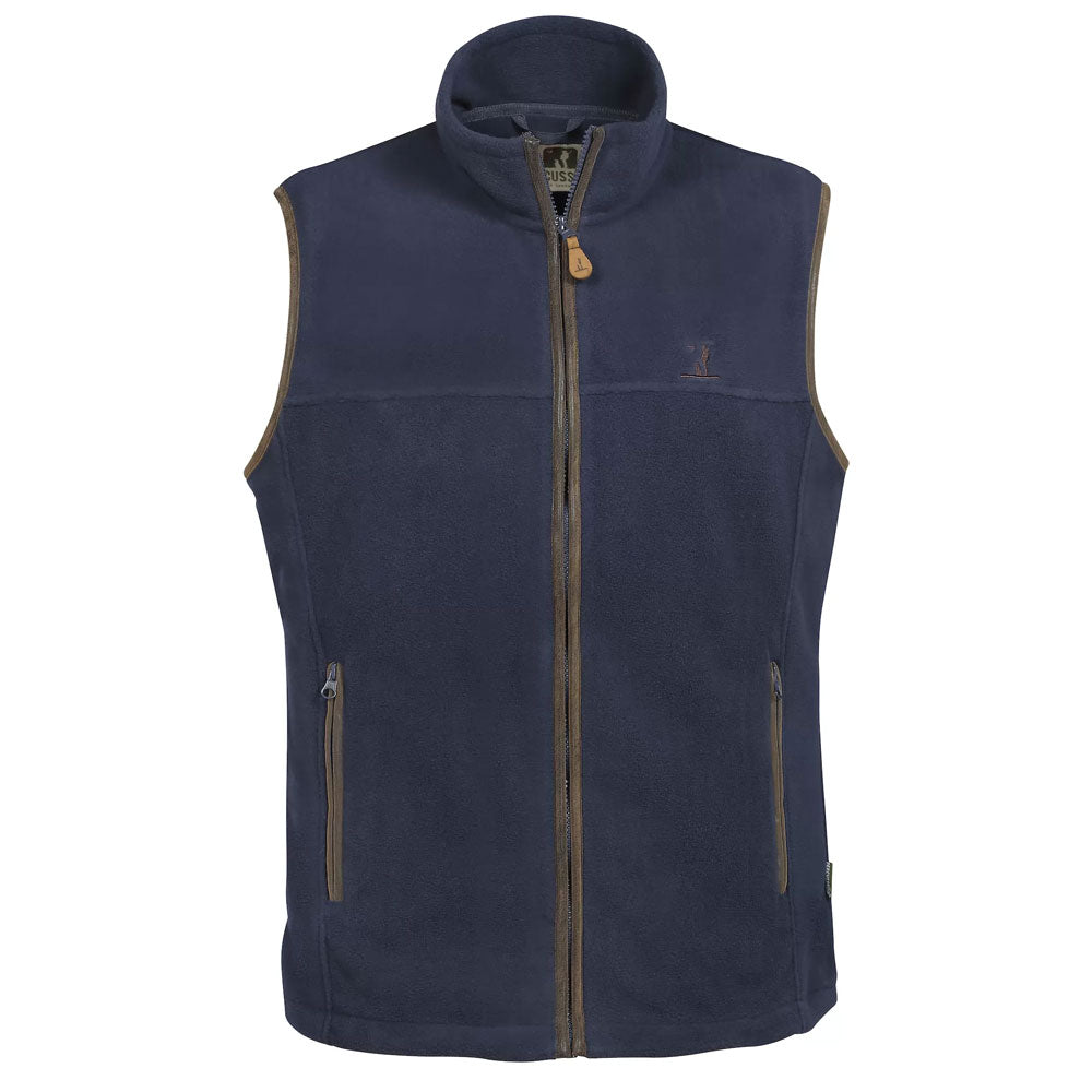 The Percussion Ladies Scotland Fleece Vest in Navy#Navy