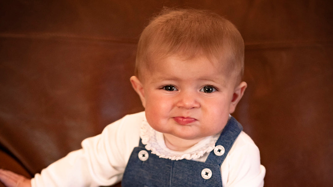 Baby in Joules clothing