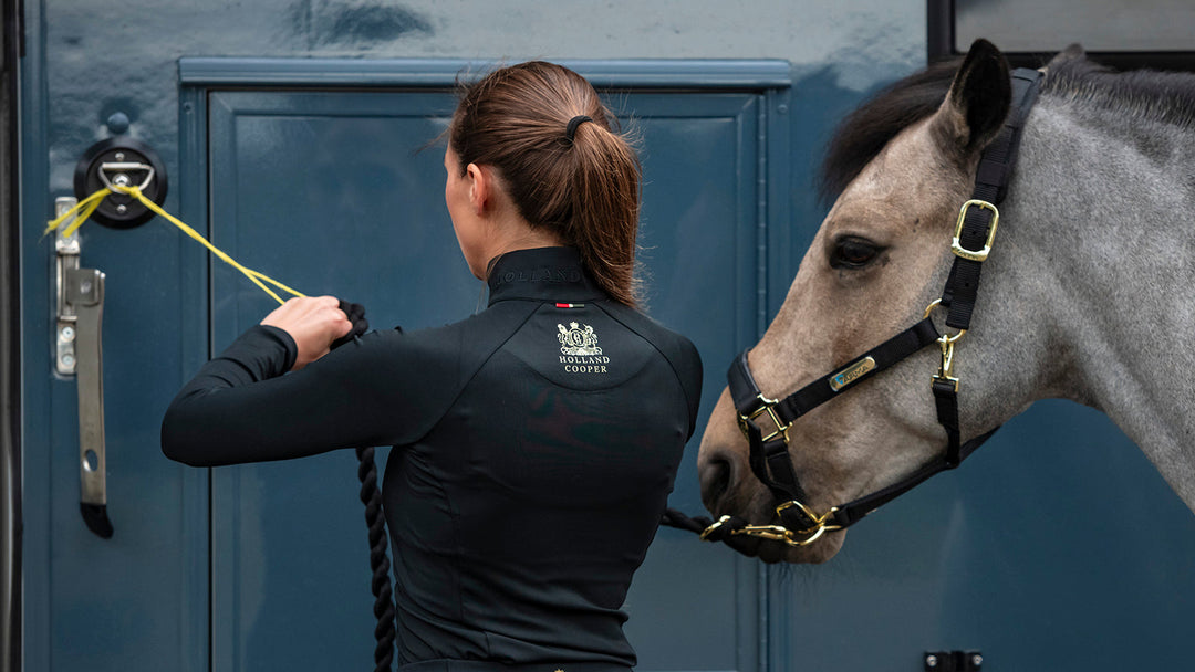 Woman wearing a Holland Cooper baselayer