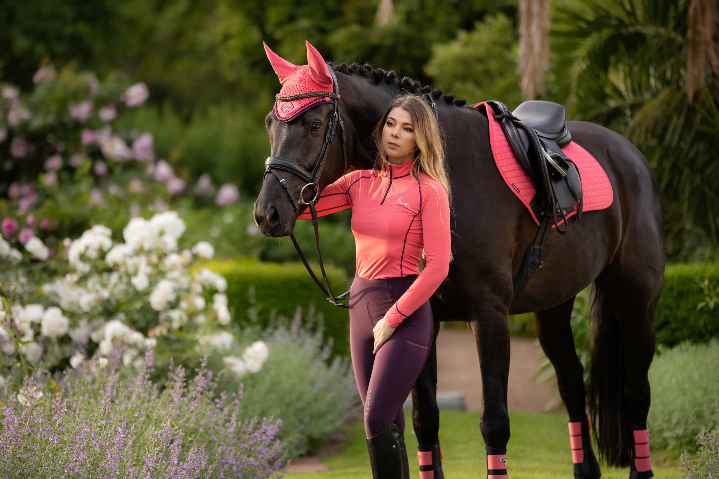 Horse & Rider wearing the New LeMieux Collection