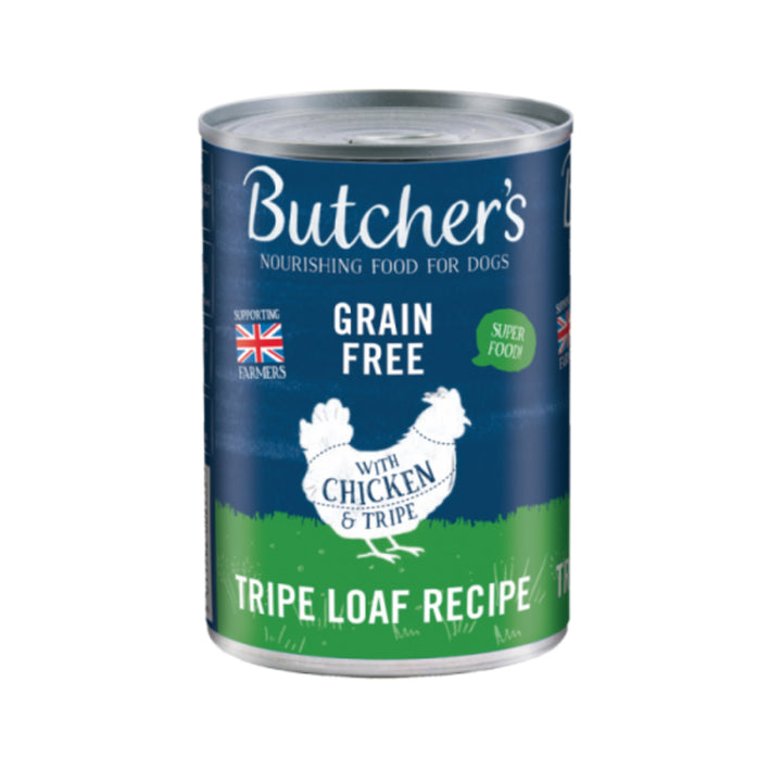 Butchers Grain Free Tripe Loaf Recipes (12x400g Tins)