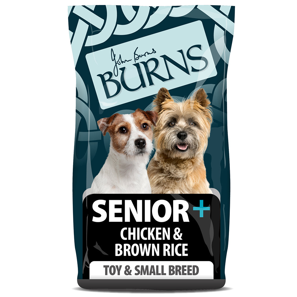 Burns Senior + Chicken & Rice Toy Small Breed Dry Dog Food 2kg