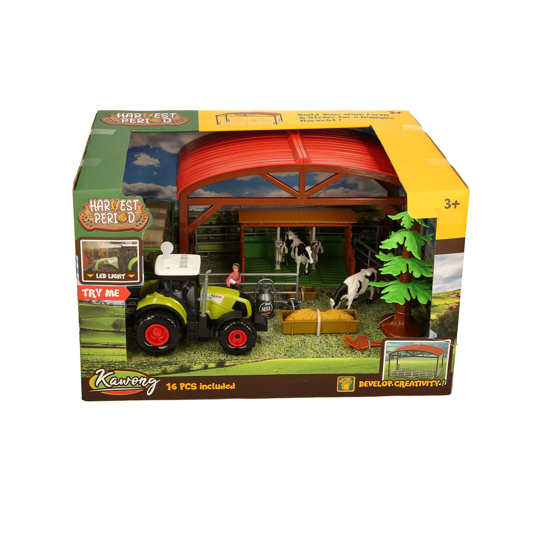 Platinum Toy Try Me Tractor & Dairy Barn Set
