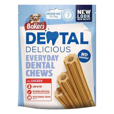 Bakers Dental Delicious Treats with Chicken for Medium Dogs
