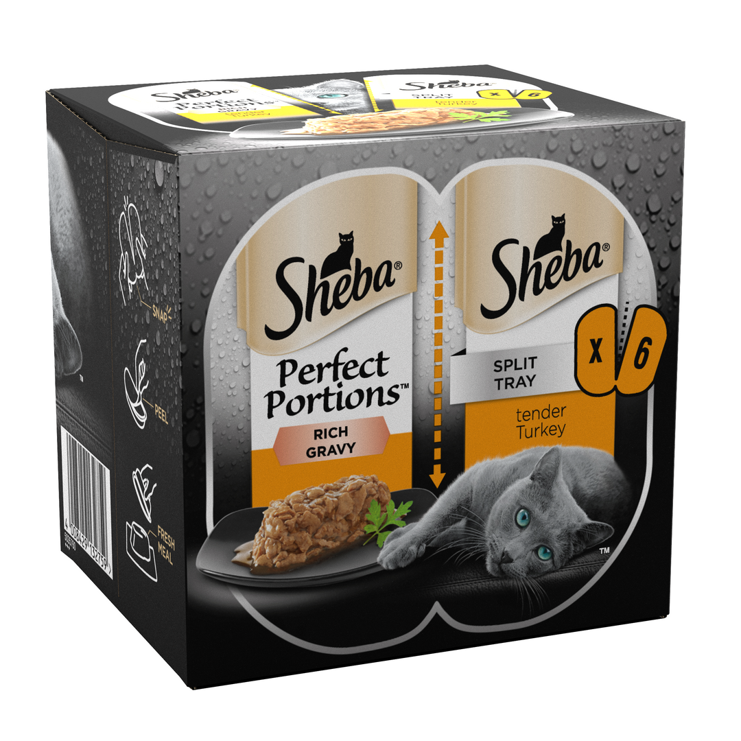 Sheba Perfect Portions Tender Turkey with Gravy 3x(2x37.5g)