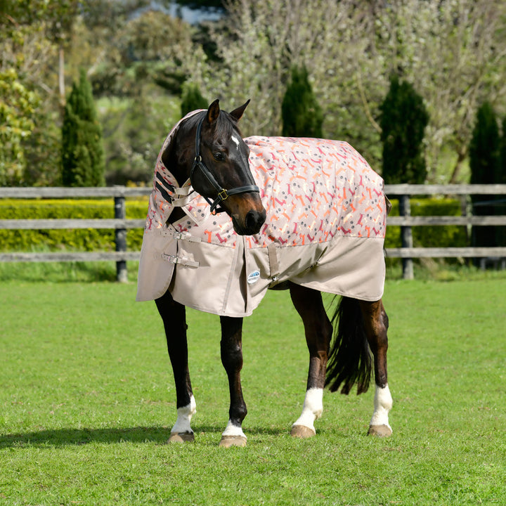 Weatherbeeta Comfitec Essential Dachshund Print 220g Combo Turnout Rug